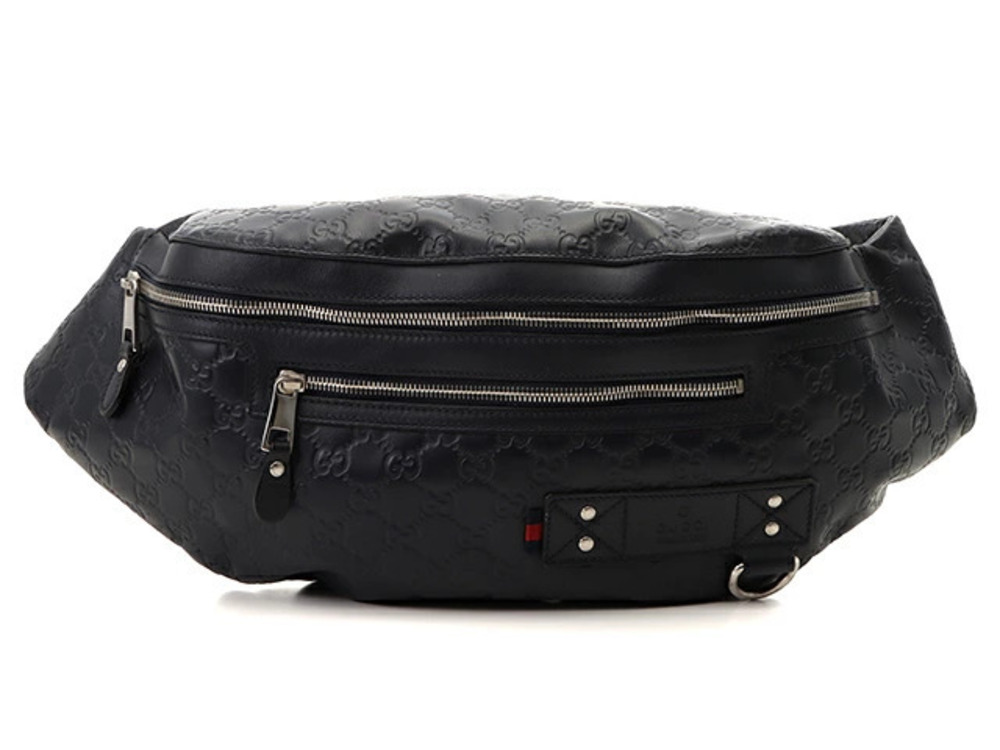 Gucci Guccissima waist bag navy blue